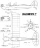 Spacewalker II w skali 1:4 (rozpiętość 2.13 m)